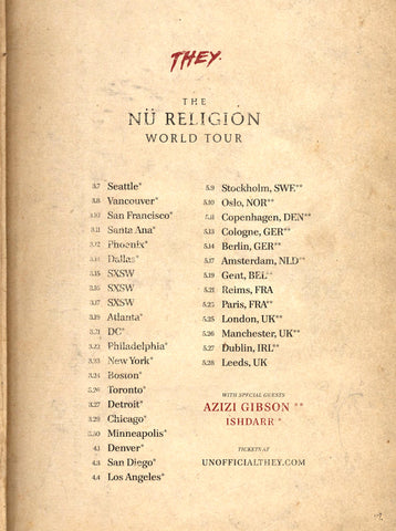 ANNOUNCED: THEY.'s The Nu Religion Tour